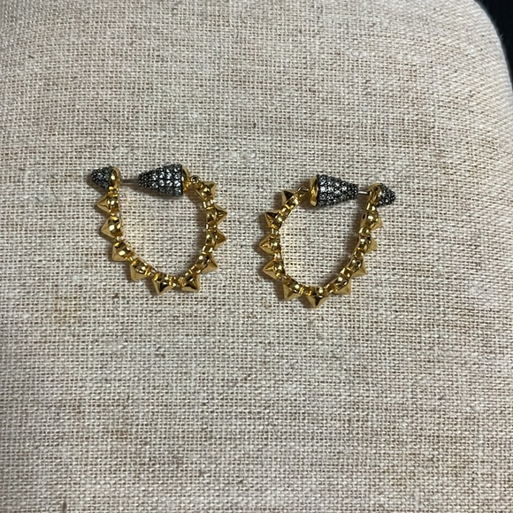 Stella & Dot convertible earring drops / hoops - Picture 2 of 3